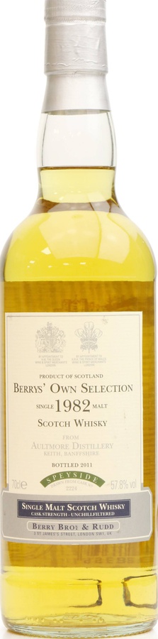 Aultmore 1982 BR Berrys Own Selection #2224 57.8% 700ml