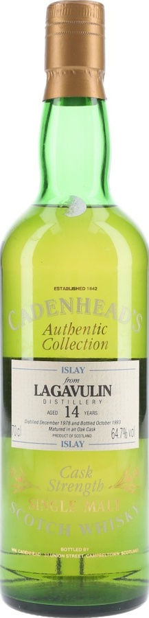 Lagavulin 1978 CA Authentic Collection 64.7% 700ml