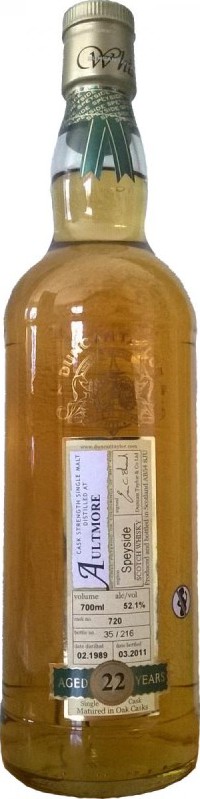 Aultmore 1989 DT Rare Auld Oak Cask #720 52.1% 700ml