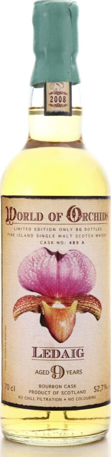 Ledaig 2008 JW World of Orchids Bourbon Cask 489 A Hauptstross 100 52.7% 700ml