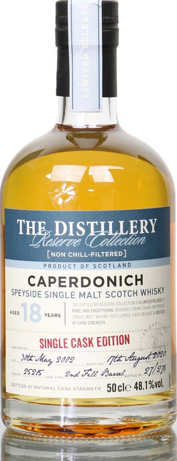Caperdonich 2002 The Distillery Reserve Collection Single Cask Edition 2nd Fill Barrel #25215 48.1% 500ml