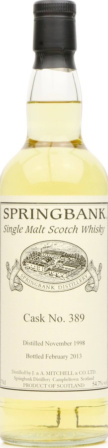 Springbank 1998 Private Bottling #389 54.7% 700ml