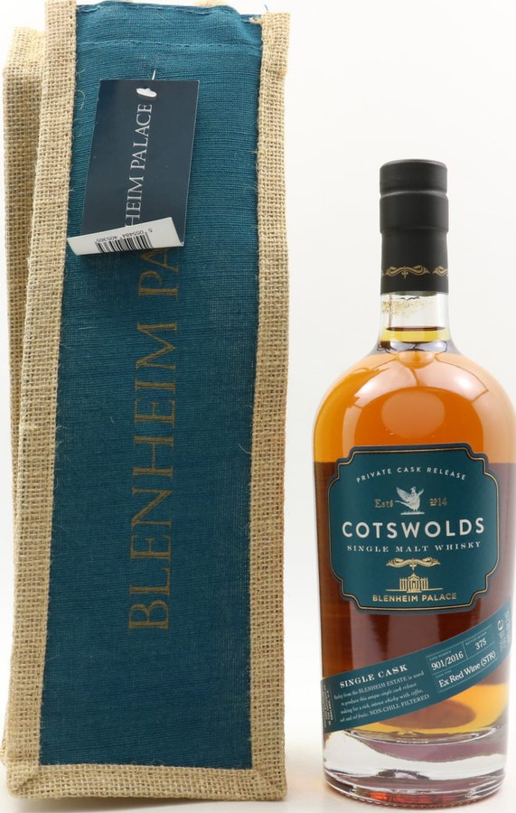 Cotswolds Distillery Blenheim Palace Private Cask Release Ex-Red Wine str 901/2016 46% 700ml