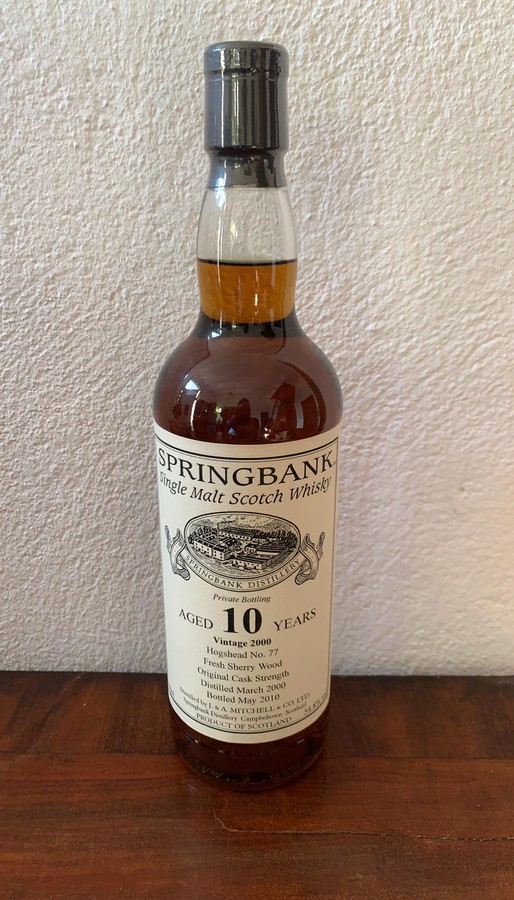 Springbank 2000 Private Bottling Fresh Sherry Wood #77 54.8% 700ml