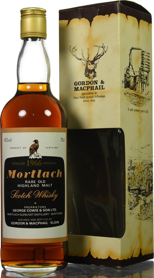 Mortlach 1966 GM Rare Old Highland Malt black label 40% 700ml