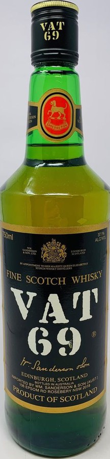 VAT 69 Fine Scotch Whisky 37.1% 750ml