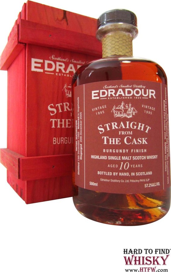 Edradour 1995 Straight From The Cask Burgundy Finish 57.2% 500ml