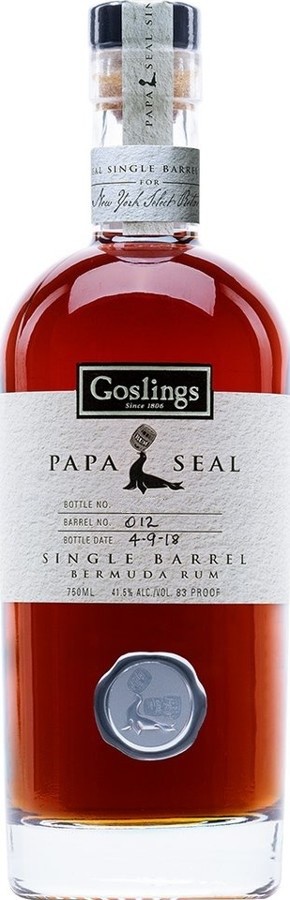 Goslings Papa Seal Single Barrel Bermuda Rum 41.5% 750ml