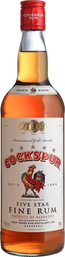Cockspur Fine Rum Five Star 40% 750ml