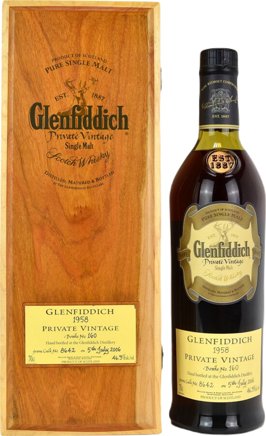 Glenfiddich 1958 Private Vintage Oak Cask #8642 World of Whisky Exclusive 46.3% 700ml