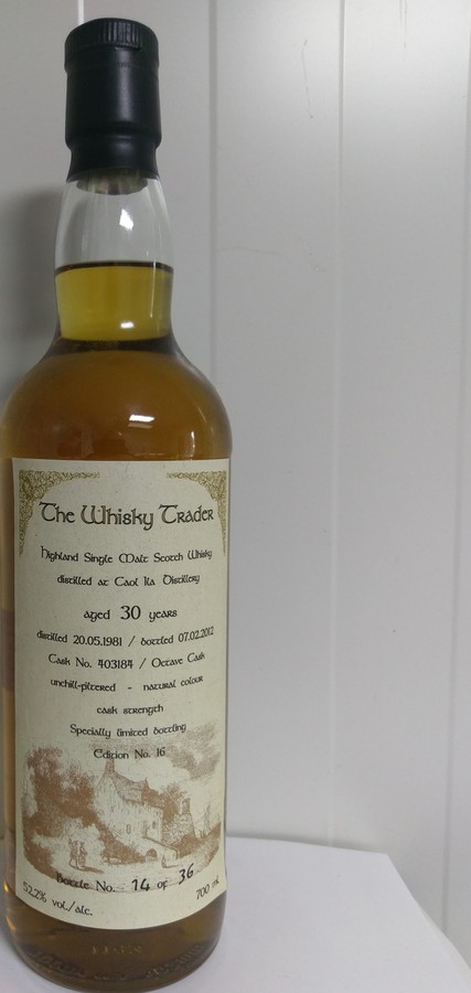 Caol Ila 1981 GW The Whisky Trader Edition #16 Octave Cask #403184 52.2% 700ml