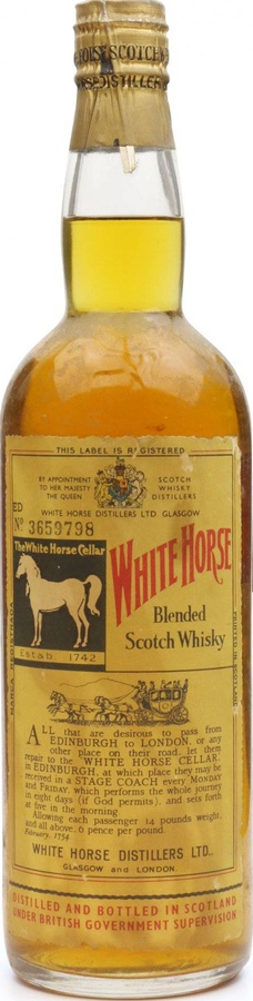 White Horse The Old Blend Scotch Whisky of the White Horse Cellar Societe B.A.P 43% 700ml
