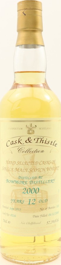 Bowmore 2000 H&I Cask & Thistle Collection #0216 57.3% 700ml