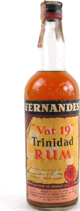 Fernandes Vat 19 Trinidad Rum 43% 750ml