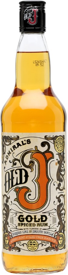 Admiral's Old J Gold Spiced 40% 700ml