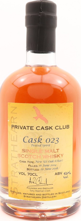 Strathearn 2014 Private Cask Club New US Oak Char #023 56% 700ml