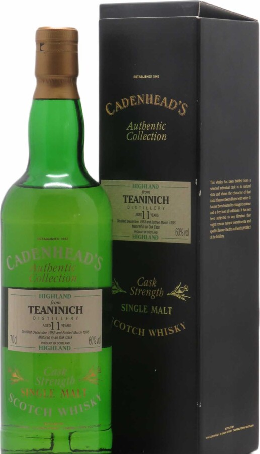 Teaninich 1983 CA Authentic Collection 11yo Oak Cask 60% 700ml