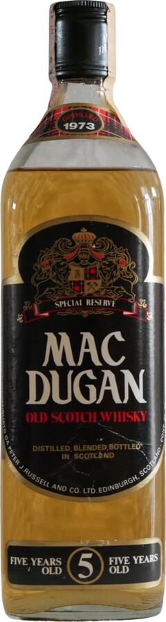 Mac Dugan 1973 Special Reserve 5yo 40% 750ml