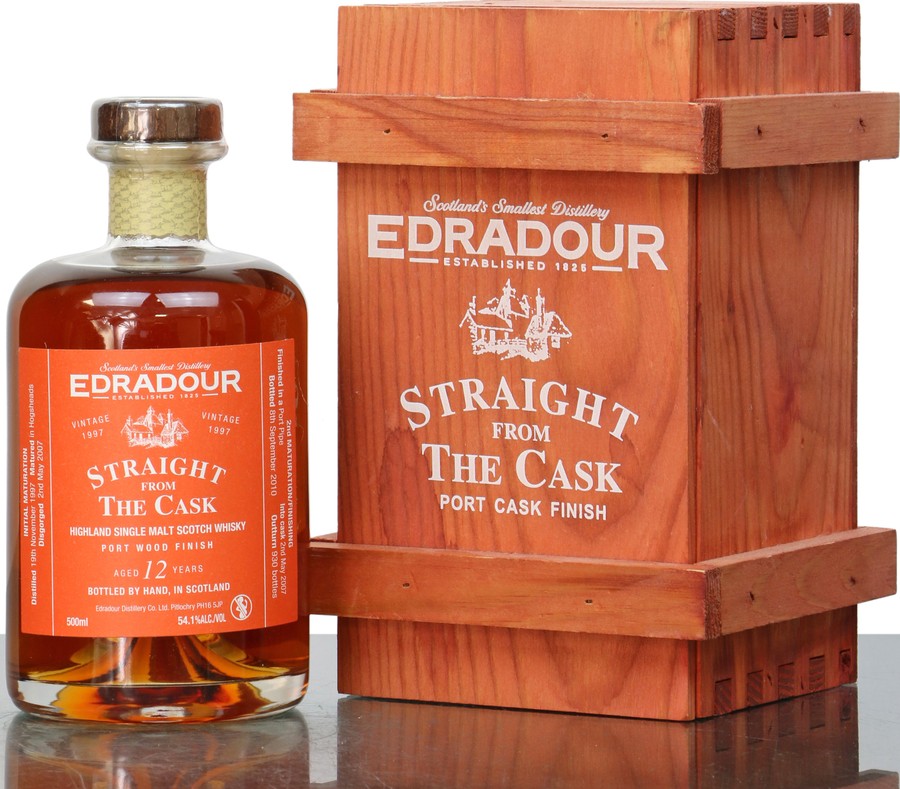 Edradour 1997 Straight From The Cask Port Wood Finish 54.1% 500ml