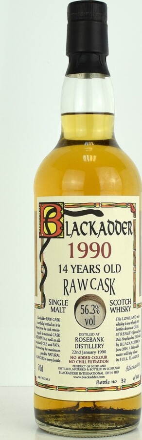 Rosebank 1990 BA Raw Cask 14yo Oak Hogshead #225 56.3% 700ml