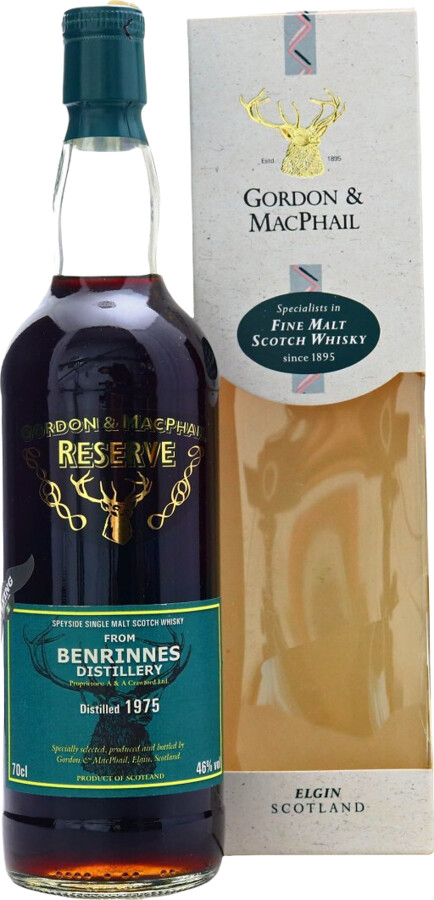 Benrinnes 1975 GM Reserve First Fill Sherry Hogshead #3443 Juul's Vin & Spiritus 46% 700ml