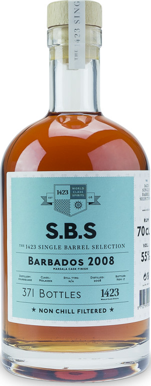 S.B.S 2008 Barbados 9yo 55% 700ml