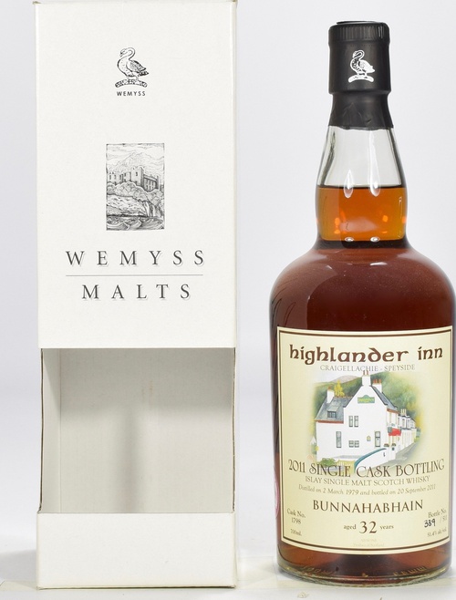 Bunnahabhain 1979 Wy Single Cask Bottling #1798 Highlander Inn Craigellachie Speyside 51.4% 700ml