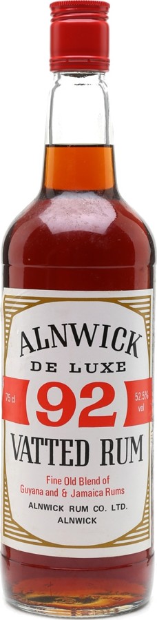 Alnwick B.1980s De Luxe 92 Vatted Rum 52.5% 750ml