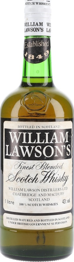 William Lawson's Finest Blended Scotch Whisky 43% 1000ml