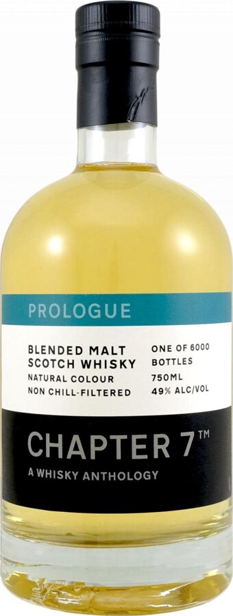 Blended Malt Scotch Whisky Prologue Ch7 A Whisky Anthology Prologue Bourbon Barrels 49% 750ml