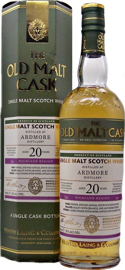 Ardmore 1996 HL The Old Malt Cask Refill Hogshead 50% 700ml