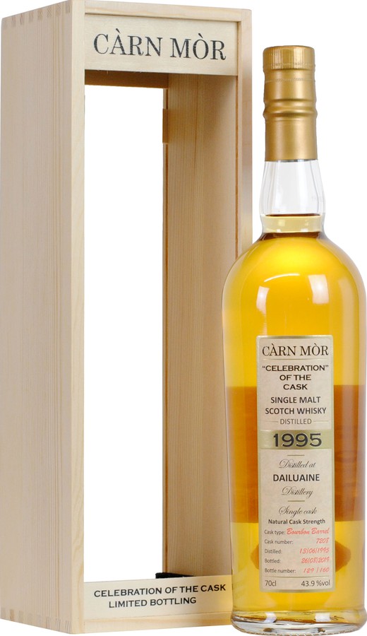 Dailuaine 1995 MMcK Carn Mor Celebration of the Cask Bourbon Barrel #7208 43.9% 700ml