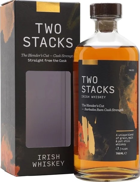 Two Stacks The Blender's Cut KD Barbados Rum Cask Strength Ireland Craft Beers Ltd 63.5% 700ml