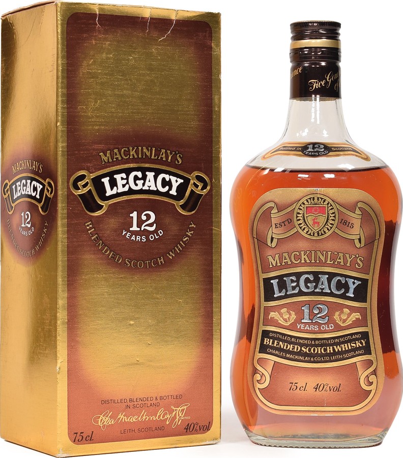 Mackinlay's Legacy Blended Scotch Whisky Mahler-Besse Amsterdam 40% 750ml