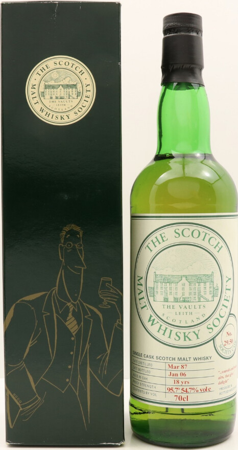 Laphroaig 1987 SMWS 29.50 sounds and sweet airs that give delight 54.7% 700ml