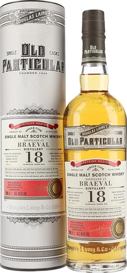 Braeval 2001 DL Old Particular Sherry Butt 48.4% 700ml