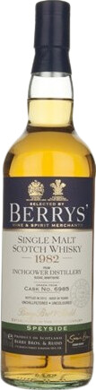 Inchgower 1982 BR Berrys #6985 51.9% 700ml