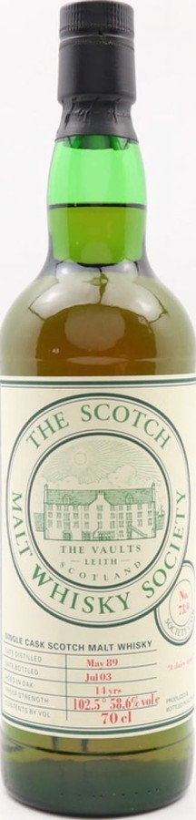 Aultmore 1989 SMWS 73.9 A dairy dram First Fill Sherry Butt 58.6% 700ml