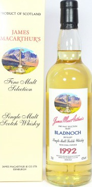 Bladnoch 1992 JM Fine Malt Selection 43% 700ml