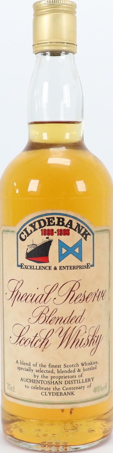Clydebank Special Reserve Blended Scotch Whisky 40% 750ml