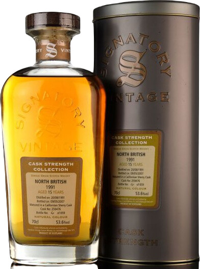 North British 1991 SV Cask Strength Collection Californian Sherry #259476 53.6% 700ml