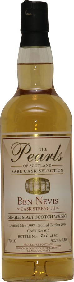 Ben Nevis 1997 G&C The Pearls of Scotland Bourbon Barrel #617 52.7% 700ml
