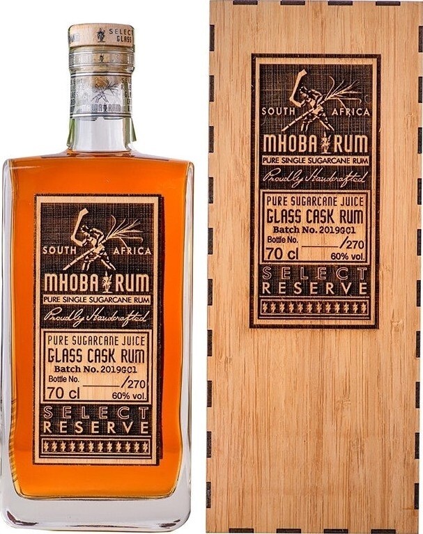 Mhoba Glass Cask Rum Select Reserve 60% 700ml