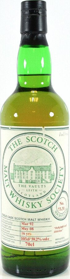 Aultmore 1992 SMWS 73.31 Delightful and delicious Refill Barrel 59.2% 700ml
