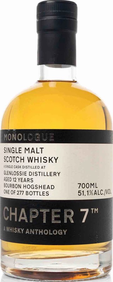 Glenlossie 2008 Ch7 a Whisky Anthology Monologue 12yo Bourbon Hogshead #9603 51.1% 700ml
