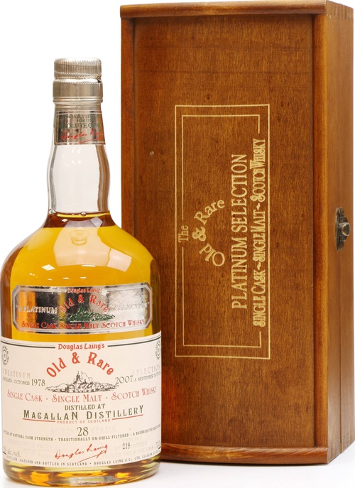 Macallan 1978 DL Old & Rare The Platinum Selection Bourbon Cask Finish 52% 700ml