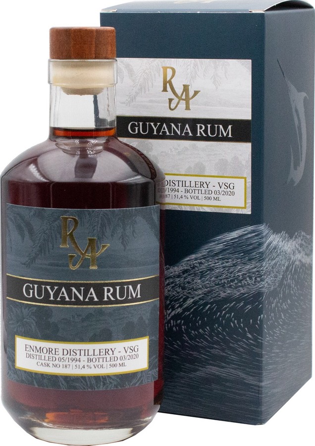 Rum Artesanal 1994 Enmore VSG Guyana Cask no.187 25yo 51.4% 500ml
