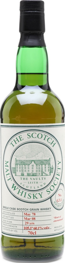 Caledonian 1978 SMWS G3.1 Hours of entertainment 60.1% 700ml