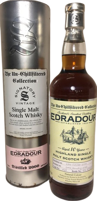 Edradour 2000 SV The Un-Chillfiltered Collection #428 46% 700ml