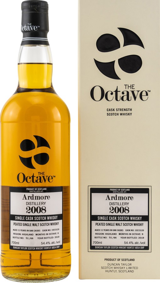 Ardmore 2008 DT The Octave Peated Oak Casks #1923539 54.4% 700ml
